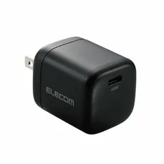 【新品・7営業日以内発送】エレコム ELECOM MPA-ACCP29BK USB Type－C 充電器 PD 対応 45W タイプC ×1 GaN 小型 軽量 ACアダプター コンセント ブラック MPAACCP29BK【沖縄離島販売不可】