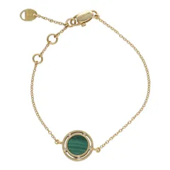 【中古】 Damiani ダミアーニ ブレスレット ブレスレット d.side  DAMIANI ダミアーニ Dサイド マラカイト ダイヤ ブレスレット 750 YG 25002090 LIのサムネイル