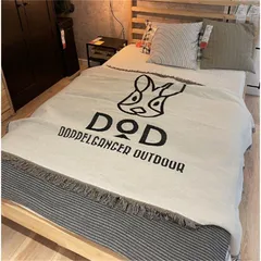 DOD ディーオーディー ブランケット 毛布 camping ブラック DOPPELGANGER OUTDOOR ファッション キャンプ 旅行