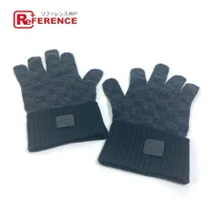 付属品完備・美品✨ルイヴィトン ゴン プティ ダミエ ウール グローブ 黒 0071014-1.jpg