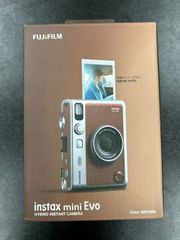 【開封・使用アリ】FUJIFILM 富士フイルム instax mini Evo ブラウン チェキ 本体