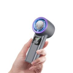即納：GZ-Pandora ハンディファン 冷却プレート 扇風機 ハンディ (手持ち 卓上)100段階風力調節 冷却ファン 接触冷感 クーラー機能 手持ち扇風機 強力 超高速大風量 軽量 4000mAh大容量 長時間稼働Type-C対応 LEDディスプレイ 1