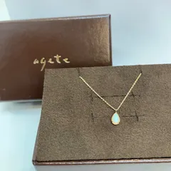 アガット K10 オパール ネックレス