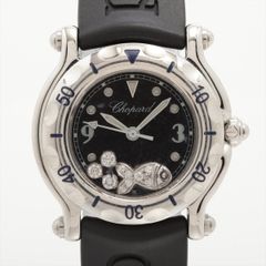 Chopard ショパール 27/8923 ハッピースポーツ ハッピーフィッシュ ブラック 腕時計 レディース ダイヤ