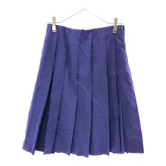 MARC JACOBS マークジェイコブス USA製 ミディ丈 プリーツスカート 0 パープル レディース 古着