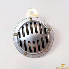 バイク ホーン シングルホーン メッキ アメリカン 汎用 直径 90mm 12v専用 【車検対応】105（db）/マグナ/ビラーゴ/スティード/ドラッグスター