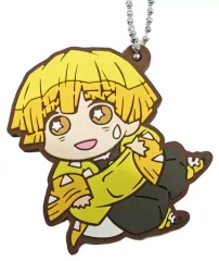 【中古】キーホルダー・マスコット(キャラクター) 我妻善逸 「鬼滅の刃 キャラばんちょうこう ラバーマスコット 弐ノ型」