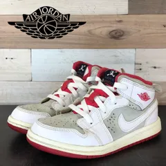 NIKE AIR JORDAN 1 MID BT HARE ナイキ エア ジョーダン 1 ミッドカット BT ホワイト レッド 15cm U08436 719556-123
