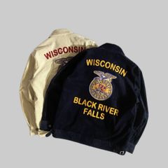 【HOUSTON】CORDUROY EMBROIDERY JACKET (FFA)