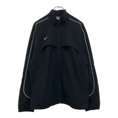 00年代 NIKE ナイキ ウィンドブレーカージャケット スポーツ ブラック(メンズ M)中古 古着 V0461