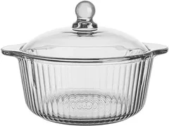 【在庫処分】GrnArt スープポット ソースパン ガラス鍋 両耳 パーティーガラス鍋 蓋付き 透明 家庭用ガラススープ鍋 耐熱スープ鍋 直火鍋 耐熱調理 耐熱ガラス調理鍋 ガラス精製鍋 透明蒸し器 耐熱ガラス鍋 ガラス調理器具 バー ハイホウケイ酸ガ