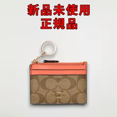 コーチ COACH コインケース88208 カーキ/ライトコーラル【CO-313】