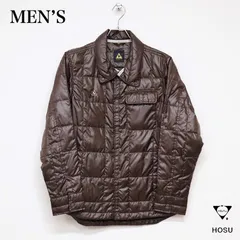 00’s ホス HOSU HOSU×le coq sportif ホス×ルコックスポルティフコラボ 極薄ダウンジャケット Mサイズ ブラウン（ジャンク商品）