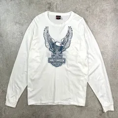 Harley-Davidson ハーレーダビッドソン イーグルプリント ロングTシャツ ロンT メンズXL 