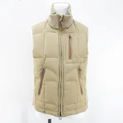ラルフローレン RALPH LAUREN ダウンベスト ノースリーブ ジャケット 9 ベージュ系 ジップアップ ポケット 裏地 無地のサムネイル