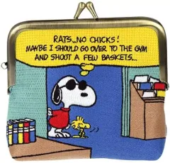 【中古】バッグ ブック 畳刺繍ミニポーチ がま口 New Life Collection 「PEANUTS(SNOOPY)」