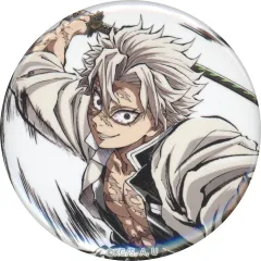 【中古】バッジ・ビンズ 不死川実弥(引き) 44mm缶バッジB 「鬼滅の刃 刀鍛冶の里編・柱稽古編 風柱 不死川実弥 幕間画集表紙イラストWEBSHOPくじ」 F賞 C105グッズ