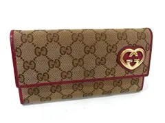 【美品】GUCCI グッチ　折り財布　メタルロゴ　グッチシマ　ブラウン　GG グッチ GUCCI 財布 （ブラウン） -ファッション通販 FASHION WALKER
