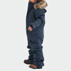 [色：ネイビー]スキーウェア スノーボード ウェア　こども用スキーウェア つなぎ 防水 防寒 防風 ジャンプスーツ 90～160 つなぎ 雪遊び 冬 暖か ウインター スキー スノーボードウェア キッズ ジュニア スノボー スノボウェア ボードウェア675