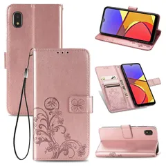 に適用するGalaxy A21 SC-42A ケース 手帳型 Galaxy A20 SC-02M SCV46 ケース 手帳型 ノートブック型携帯電話保護カバー多機能携帯電話ホルスター財布携帯電話ホルダーバンプパターンテクスチャ耐久性摩擦耐性携帯電話ケース男性と