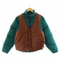 90s Schott ショット　緑と黒のチェック柄　ダウンベスト　USA製　S 2025年最新】schott レザーダウンベストの人気アイテム - メルカリ