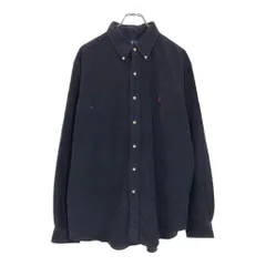 RALPH LAUREN ラルフローレン コーデュロイシャツ ネイビー(メンズ XL)中古 古着 U9532