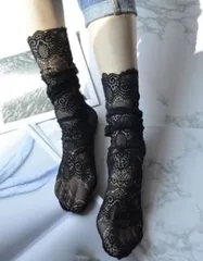 22-24ｃｍ　シアーソックス　靴下　ストッキング　レース　セクシー　ロリータ