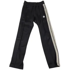 モンクレール MONCLER ヘム ジップ ジャージーパンツ サイドライン パンタロン ボトムス パンツ ポリエステル ブラック メンズ 【中古】のサムネイル