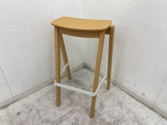 ♪ラパルマ LEM ハイスツール ウッドシート カウンターチェア オカムラ