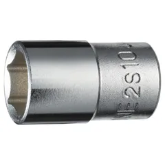 トネ(TONE) ソケット(6角) 2S-10 差込角6.35mm(1/4&quot-) 二面幅10mm
