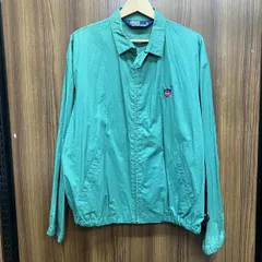 POLO RALPH LAUREN/ポロ ラルフローレン 古着 P460302 綿100% スイングトップ ジャケット ブルゾン サイズL 緑系