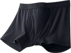 Sereni 皮膚科医監修 スポーツタイプ メッシュ 50cc対応 吸水パンツ 男性用 ボクサーパンツ 尿漏れ防止 防水 消臭 抗菌 自然なシルエット(クロ,  M)