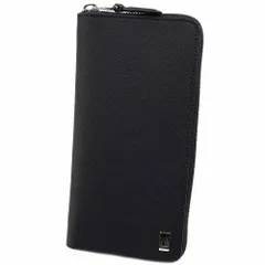 ダンヒル 長財布 財布 ラウンドファスナー ブラック シルバー DUNHILL Plain 23F2P15PS-001R
