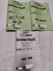 💖大人気！中学受験SAPIX 小5 国語？　サマーサピックス　解答付！
