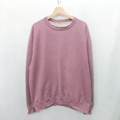 ◇ ⊇ Champion チャンピオン 長袖 トレーナー スウェット サイズXL パープル系 メンズ E  【1502200012399】