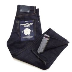 桃太郎ジーンズ デニムパンツ #200 Momotaro Jeans TOKUNO BLUE 14.7oz スタンダード テーパードジーンズ MMJB0200 未洗い 特濃インディゴ 新品 