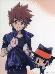 【中古】キャラカード 沢田綱吉＆リボーン/上半身 アクリルカード 「ひこくじmini 家庭教師ヒットマンREBORN! VOL.1」 シルバー賞