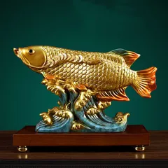 最終値下げ☆早い者勝ち☆1点限定☆希少価値あり☆招財金龍魚置物