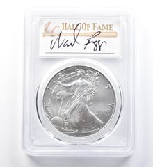 2021年 (P) アメリカン シルバー イーグル タイプ1 ボッグス発行 FDOI MS70 PCGS 