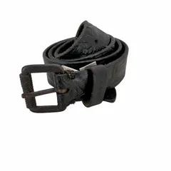 ディーゼル DIESEL 型押しレザーベルト メンズ  85/34