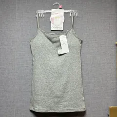 グレー色 カップ付きキャミソール 綿100% 無地 ブラトップ インナー 肌に優しい 送料無料  M L LL br0018-gy