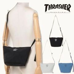 スラッシャー THRASHER  GONZ SAD Shoulder Bag S 撥水加工 リップストップ ナイロン ワンポイント ミニショルダーバッグ