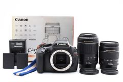 ★美品★《ショット数:1790回》キヤノン Canon EOS Kiss X50 レンズキット EF 28-80mm V /  EF 55-200m II★ LL120#4603