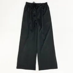 85f23《美品》 yori ヨリ ボトム ワイドパンツ ウエストゴム ナイロンパンツ カジュアル レディース 女性用 YR2022-063SM 38 ブラック