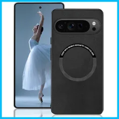 【特価商品】9 ケース Pixel 9 Pro Pixel 専用 ケース PUレザーストラップホール付き 滑り止め 落下防止 耐衝撃 Google 薄型 ワイヤレス充電対応 グーグルピクセル9/9 Pro カバー（ブラック）のサムネイル