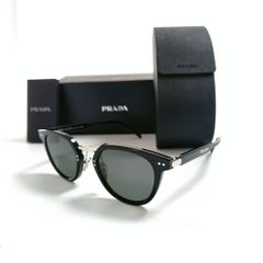 【新品未使用】PRADA サングラス ブラックフレーム ボトルレンズ プラダ