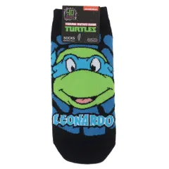 【メール便】ティーンエイジミュータントニンジャタートルズ 女性用靴下 キャラックス レディースソックス ブルー スモールプラネット 大人向け キャラクター グッズ 
