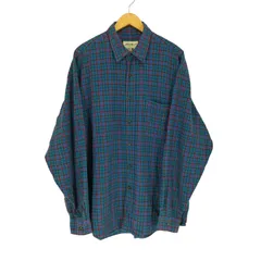 エディーバウアー Eddie Bauer 90S 白タグ チェックネルシャツ メンズ  XL