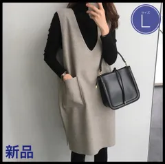 ワンピース タートルネック　Tシャツ　2枚セット　ジャンパースカート 黒　重ね着