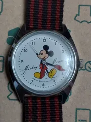 ディズニー　ミッキー　腕時計　手巻き